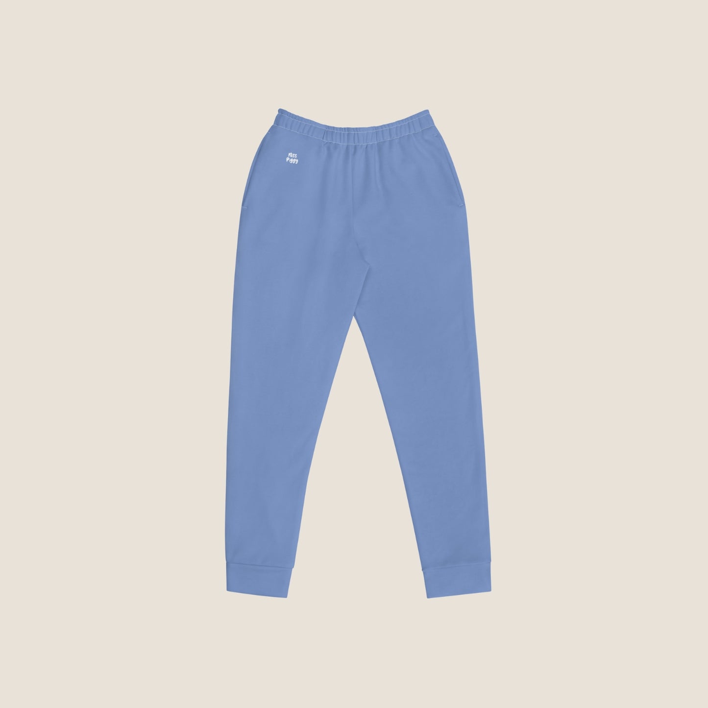 recycled woman jogger in cornflower blue