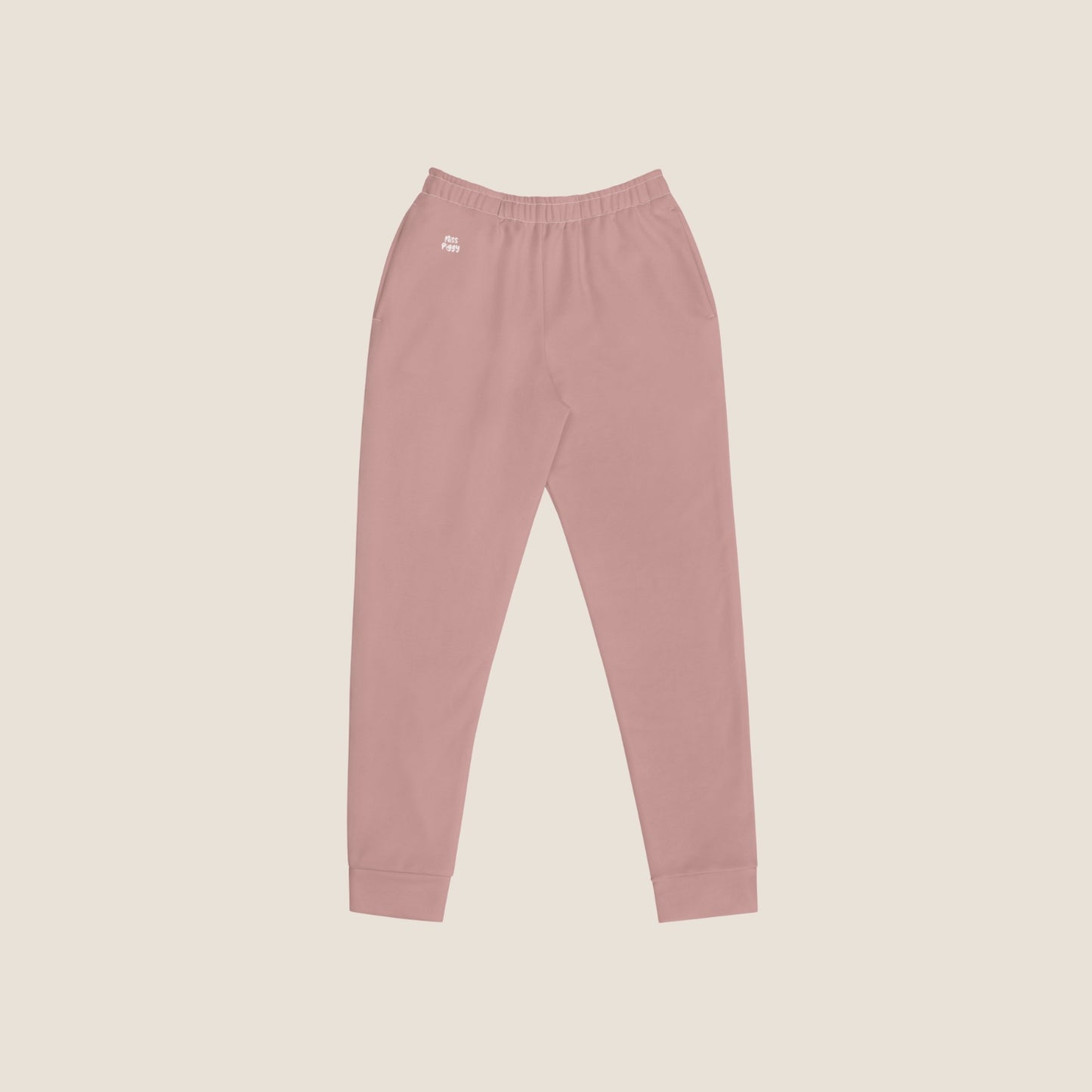 recycled woman jogger in rose tan