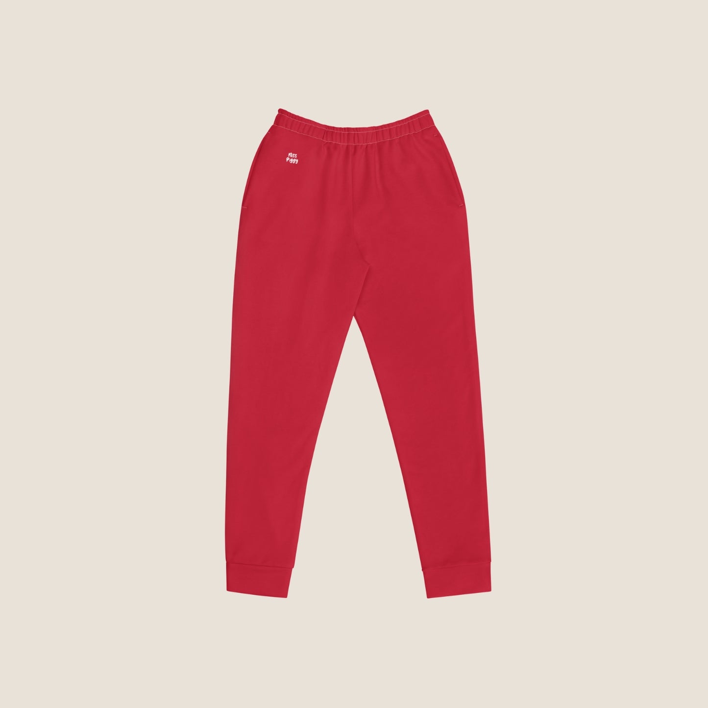 recycled woman jogger in red