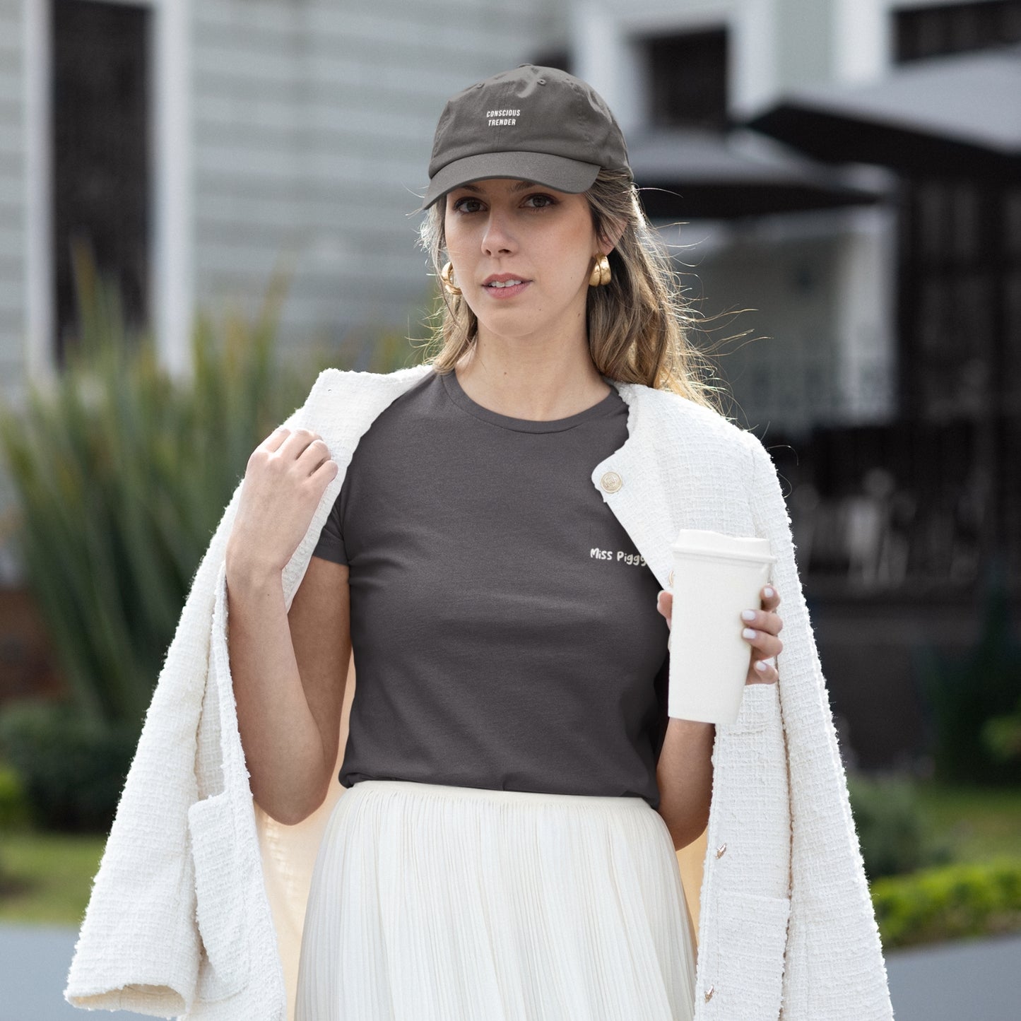organic cap grey