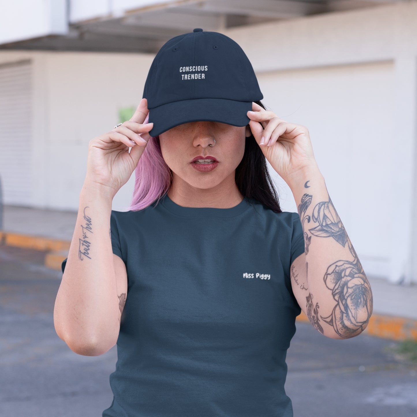 organic cap pacific blue