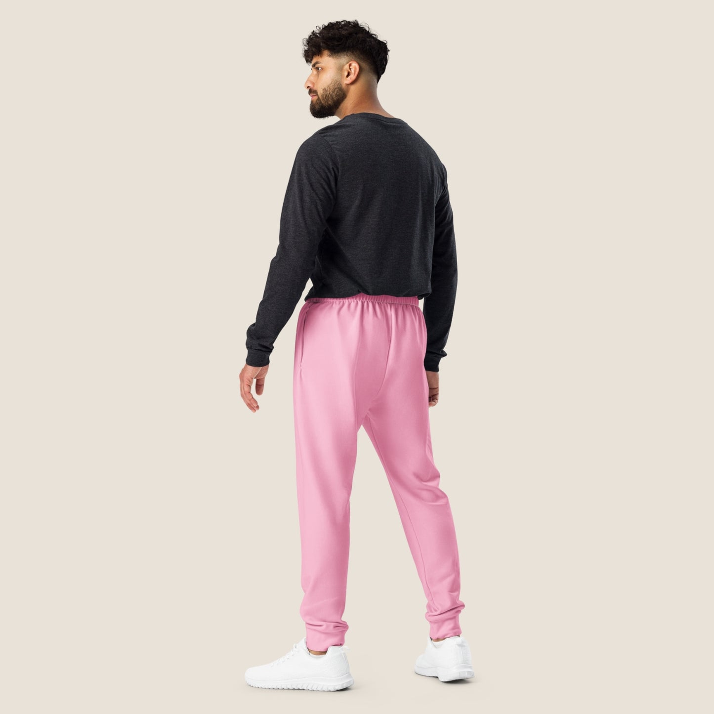 recycled men jogger in pink