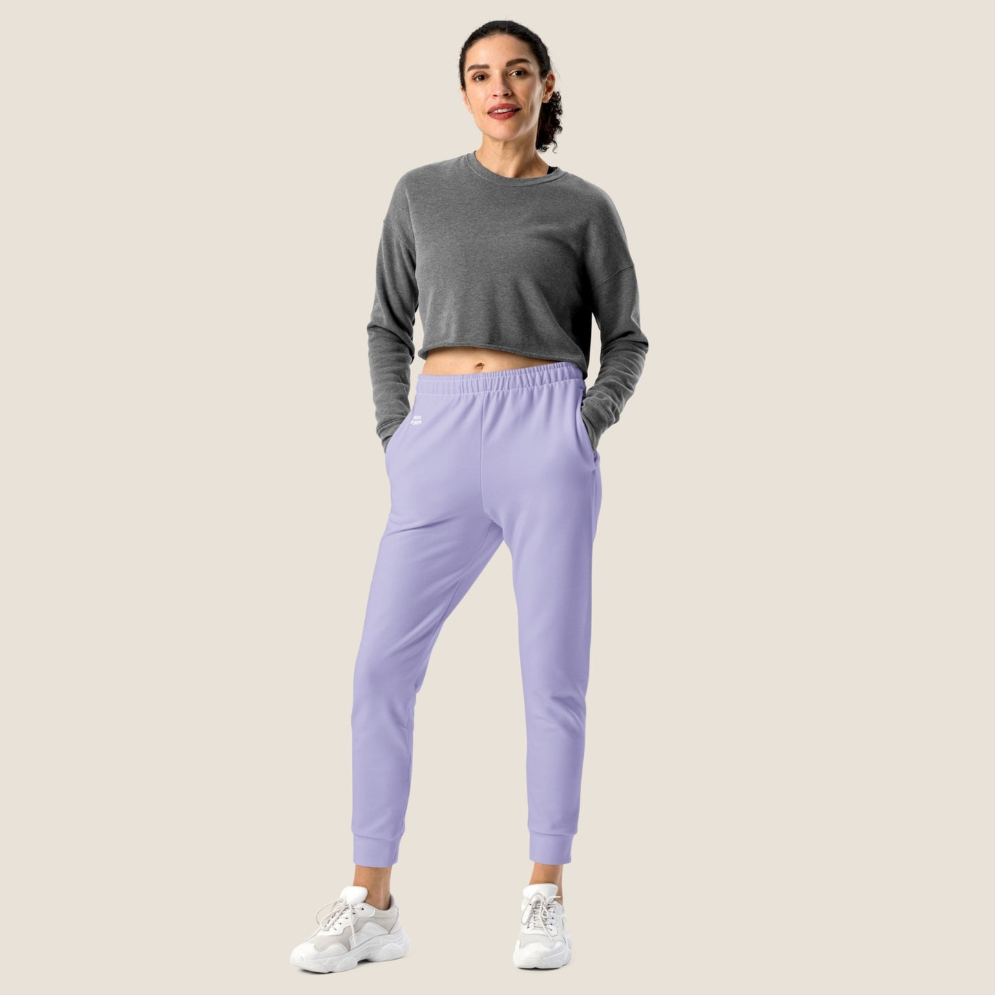 recycled woman jogger in lavender