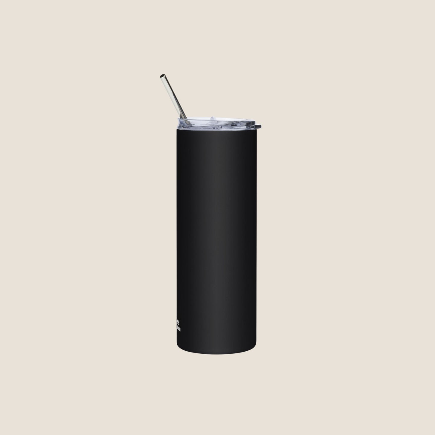 ODEIO PESSOAS (cafe) stainless steel tumbler in black