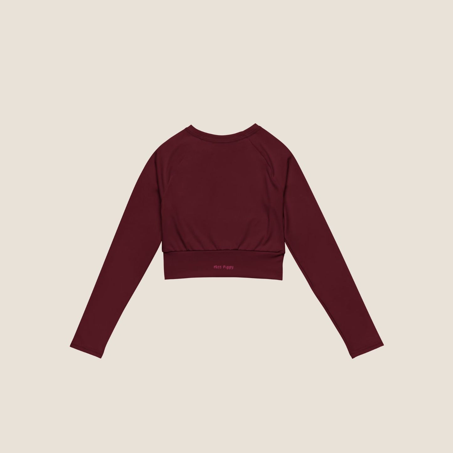 EMBER MOVE Long Sleeve Layer in burgundy, sustainable activewear inspired by nature.