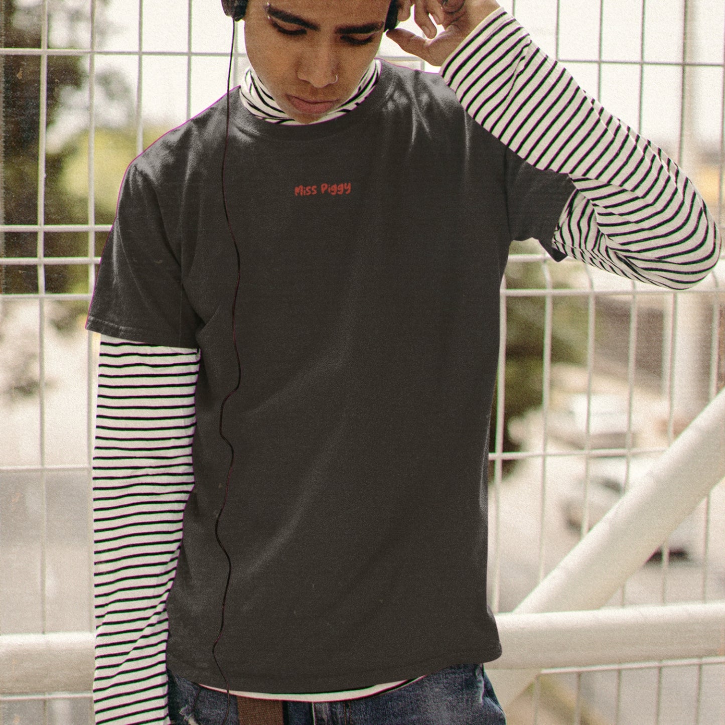 BLOSSOM organic t-shirt dark grey