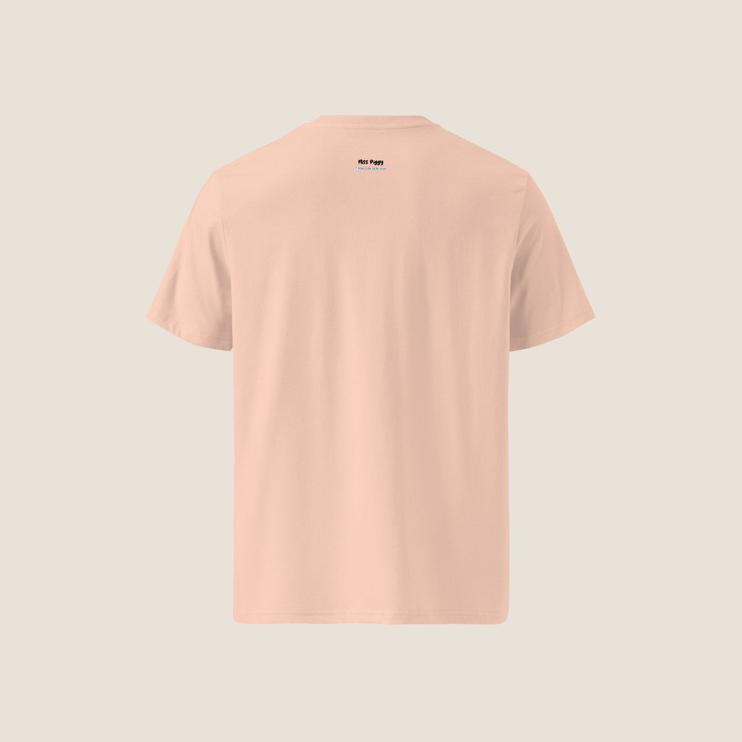 ODEIO PESSOAS (cafe) organic t-shirt in peach