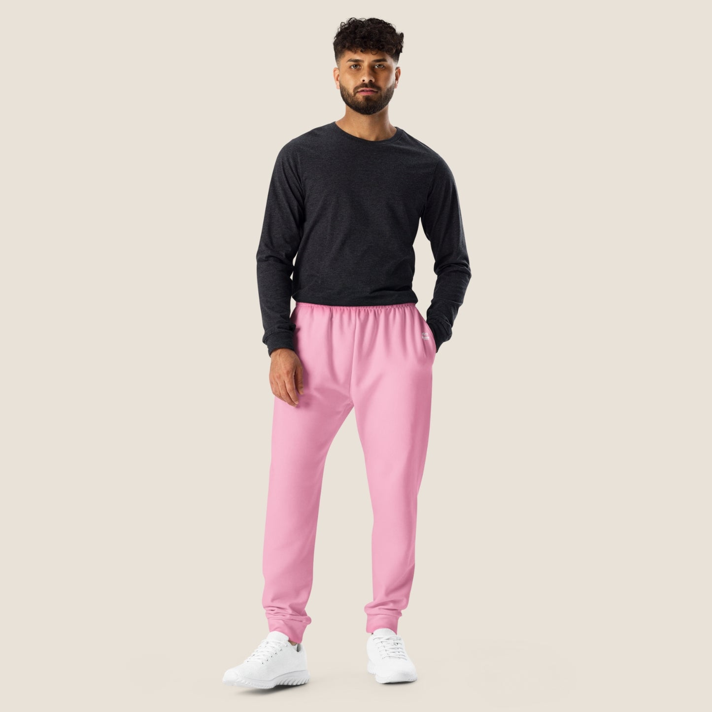 recycled men jogger in pink