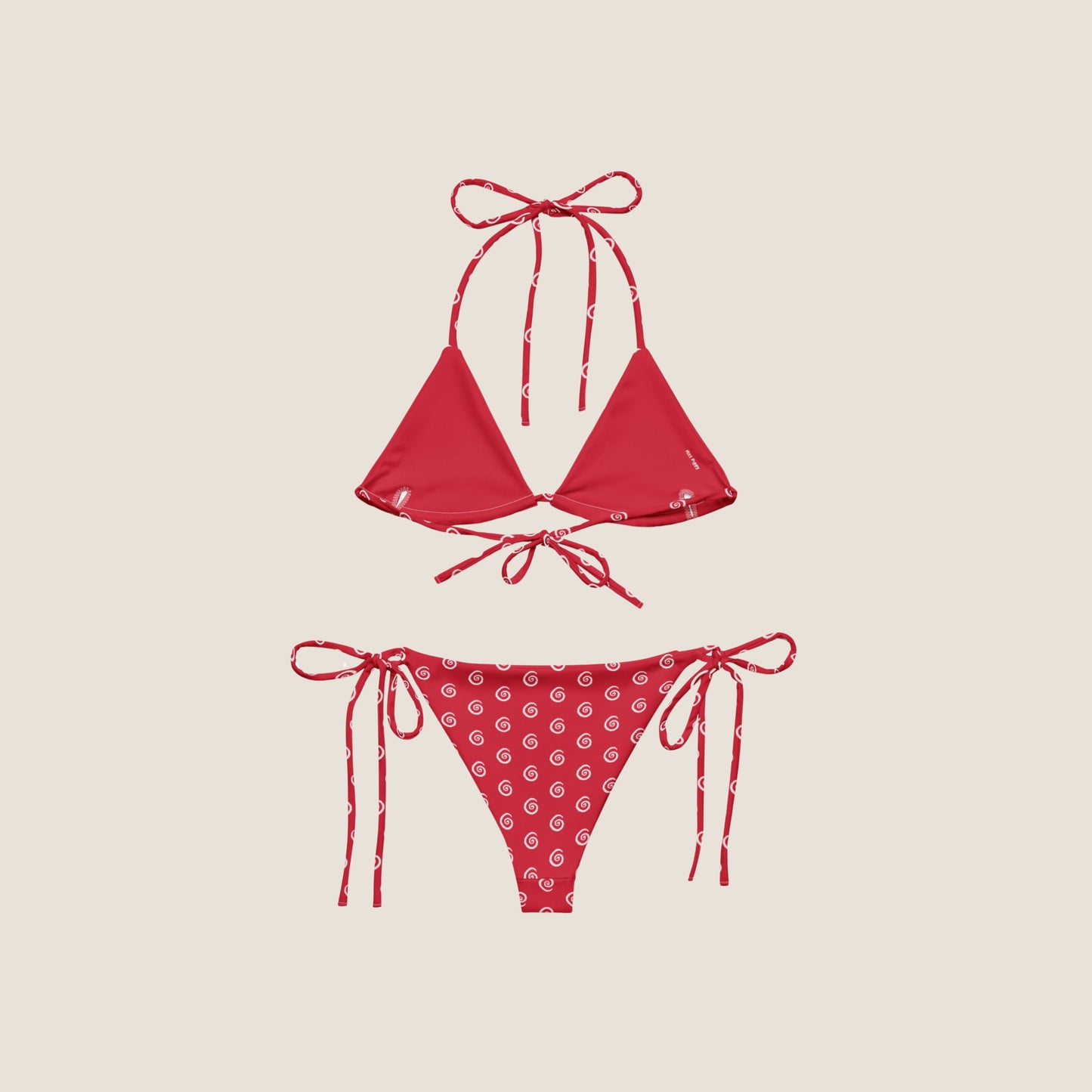 SWIRL recycled bikini red pink