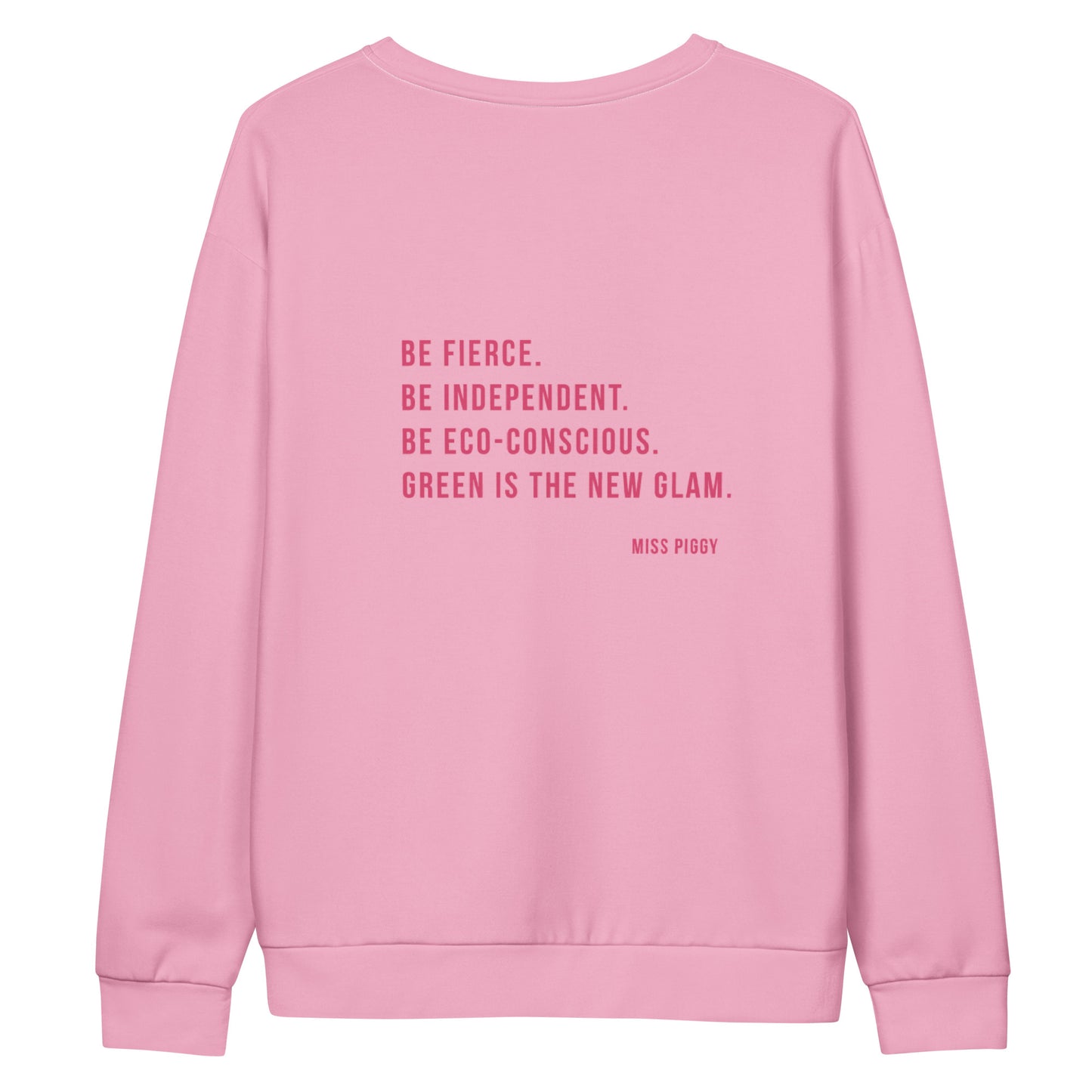 GREEN GLAM SWEATER cotton candy pink