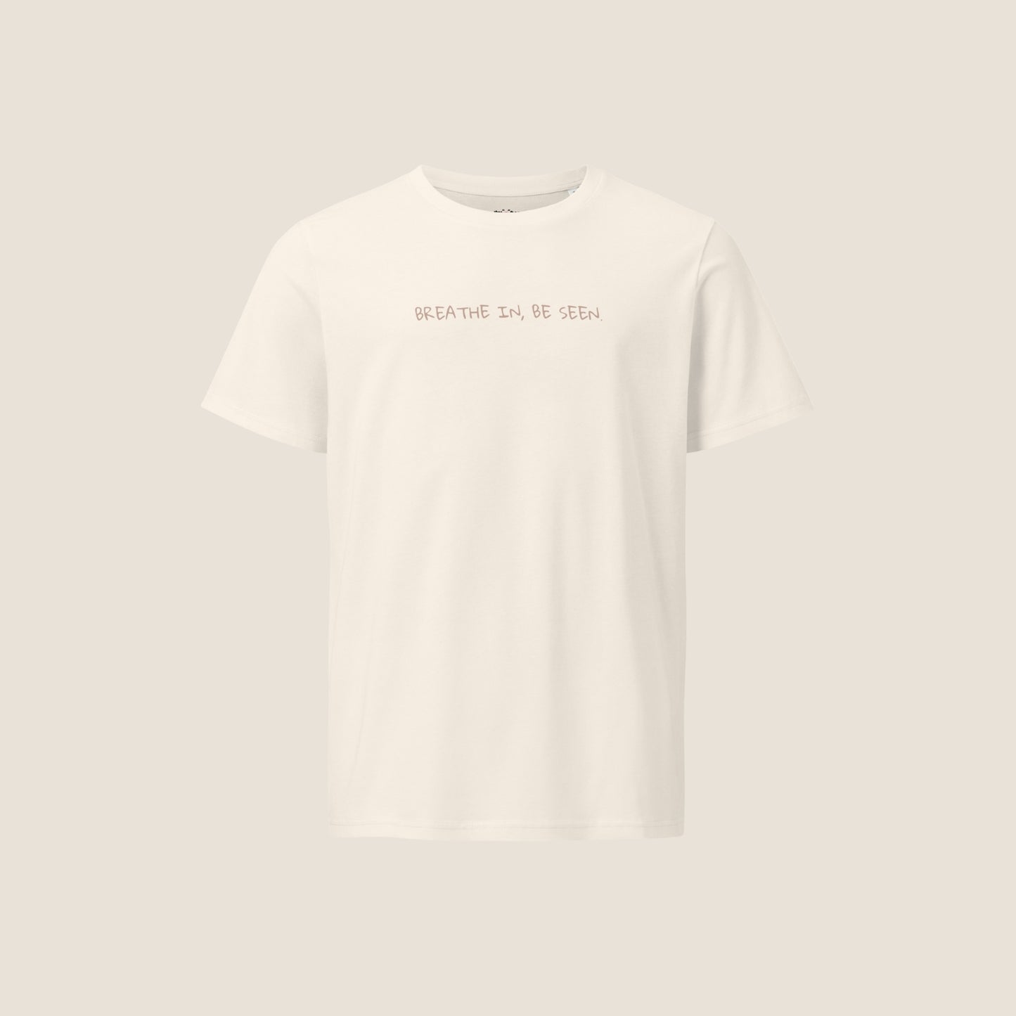 Unisex vintage white t-shirt with in organic cotton.