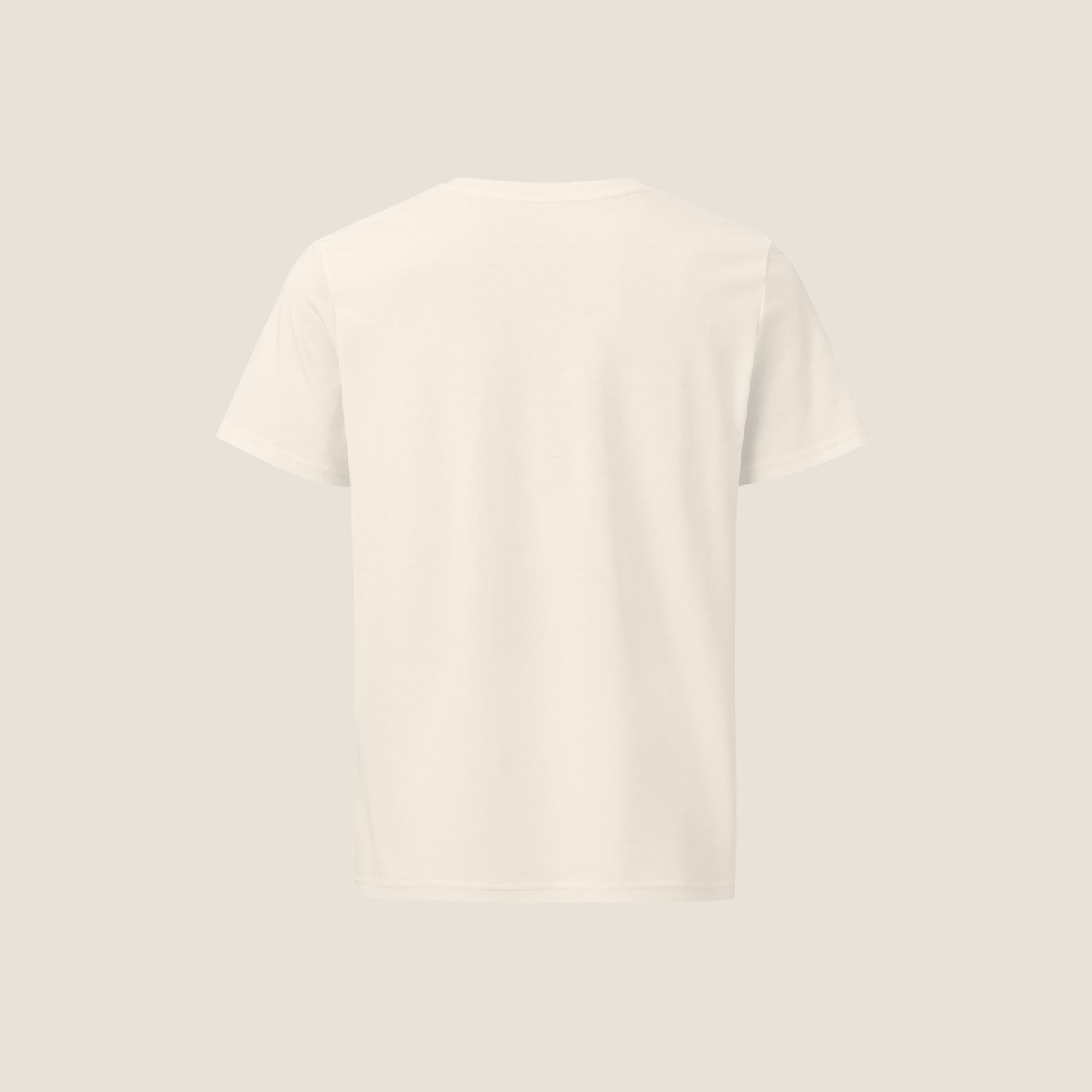 Unisex vintage white t-shirt with in organic cotton.