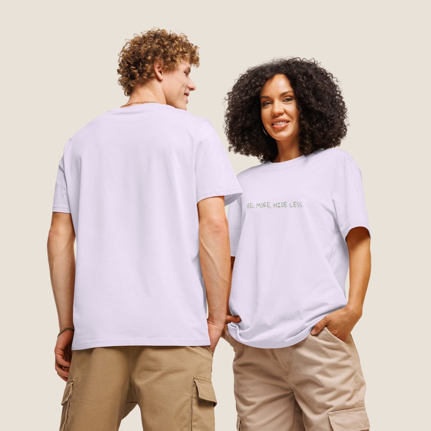 Lavender organic t-shirt from Miss Piggy Soulwear capsule.