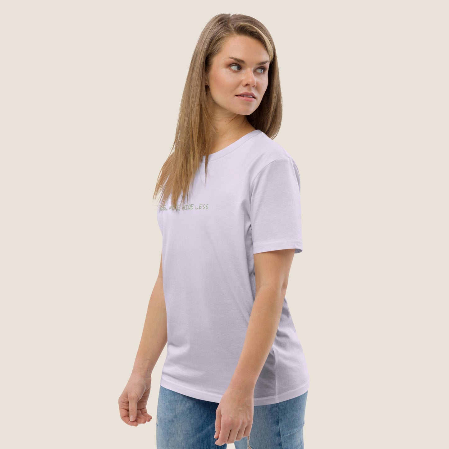 Lavender organic t-shirt from Miss Piggy Soulwear collection.