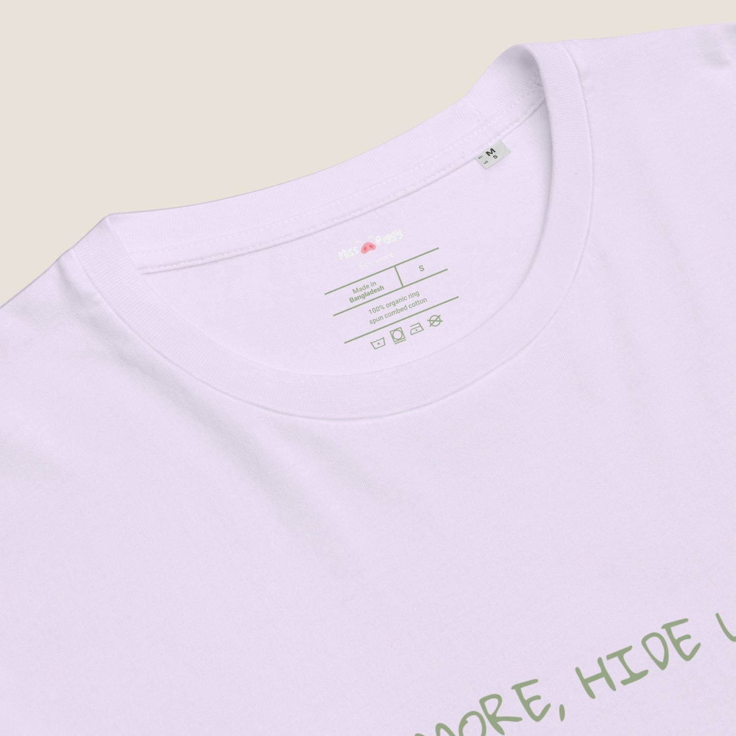 Lavender organic t-shirt from Miss Piggy Soulwear capsule.