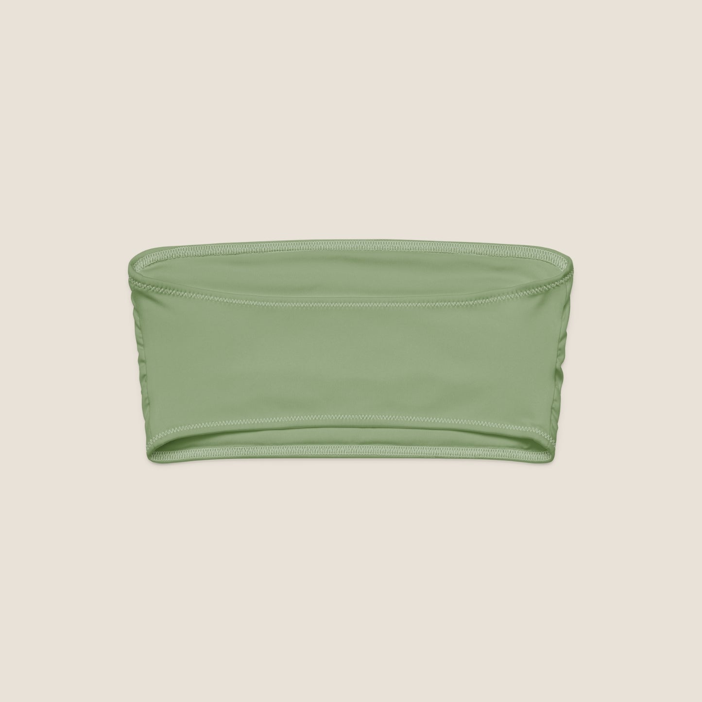 GRACE bandeau bikini top in recycled fabric - soft, minimal and made to move gently with the body. Soulwear for sun and presence.