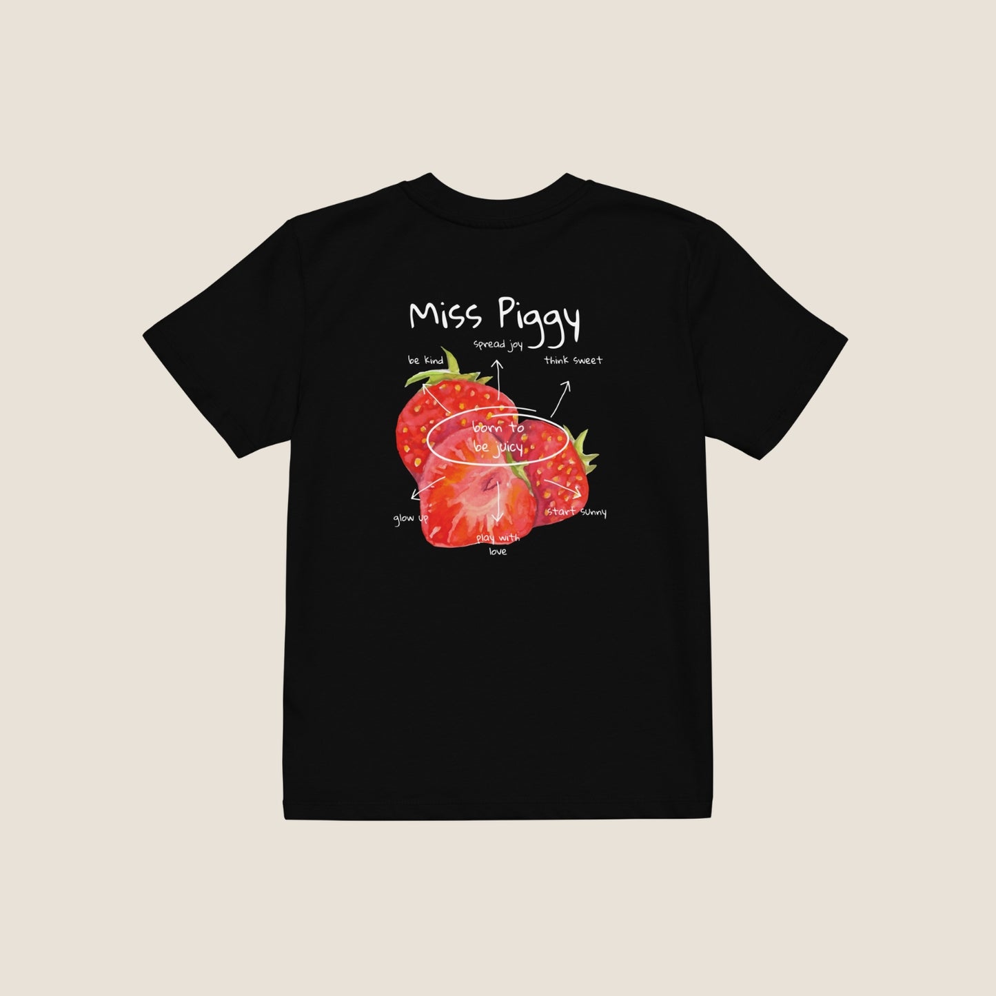 JUICY kids organic t-shirt by Miss Piggy – Soulwear Kids tee in black
