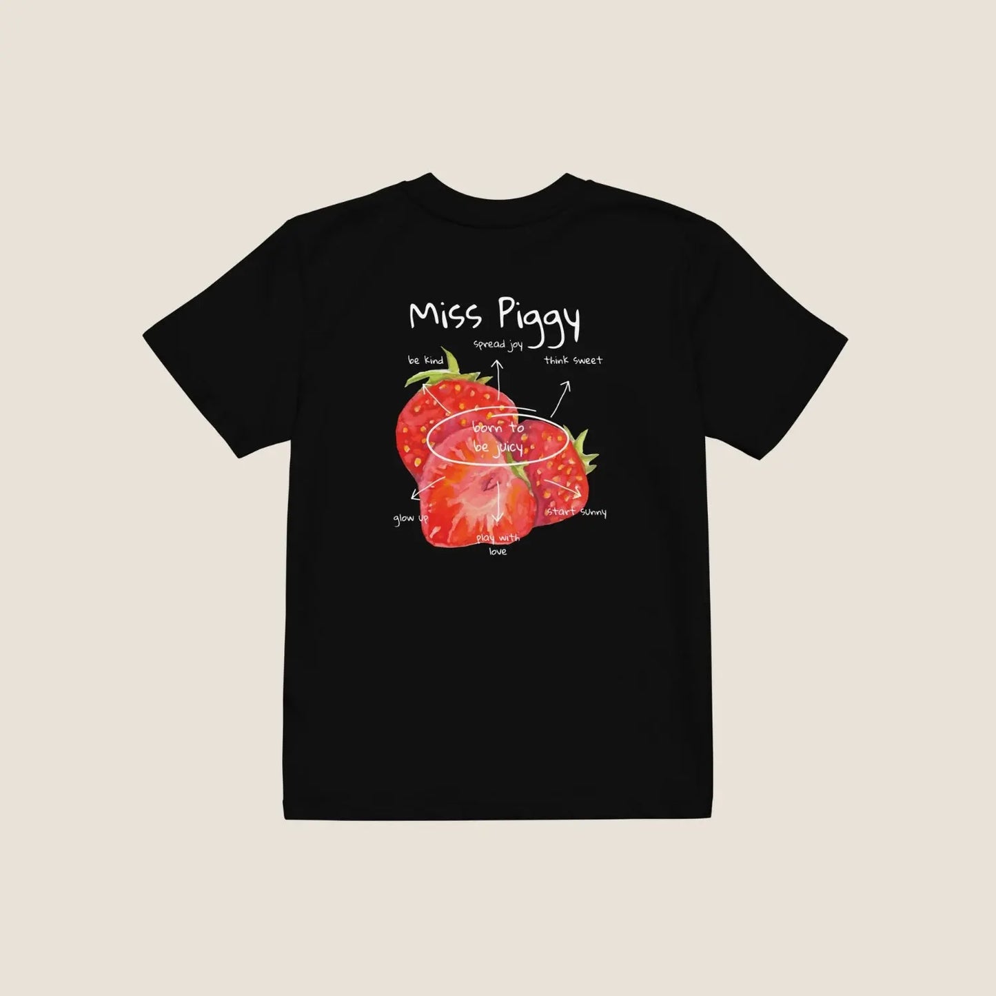 JUICY kids organic t-shirt by Miss Piggy – Soulwear Kids tee in black