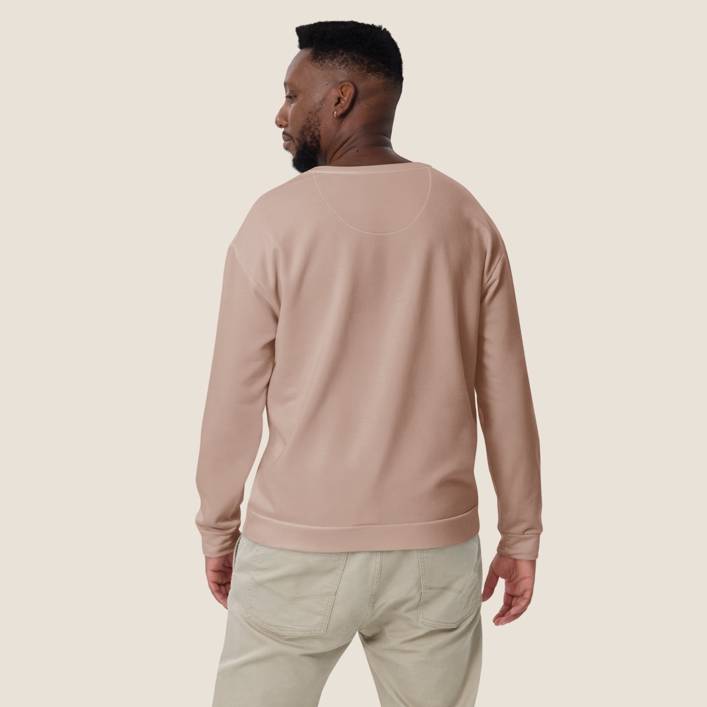 Recycled unisex malva sweater from Miss Piggy Soulwear collection.