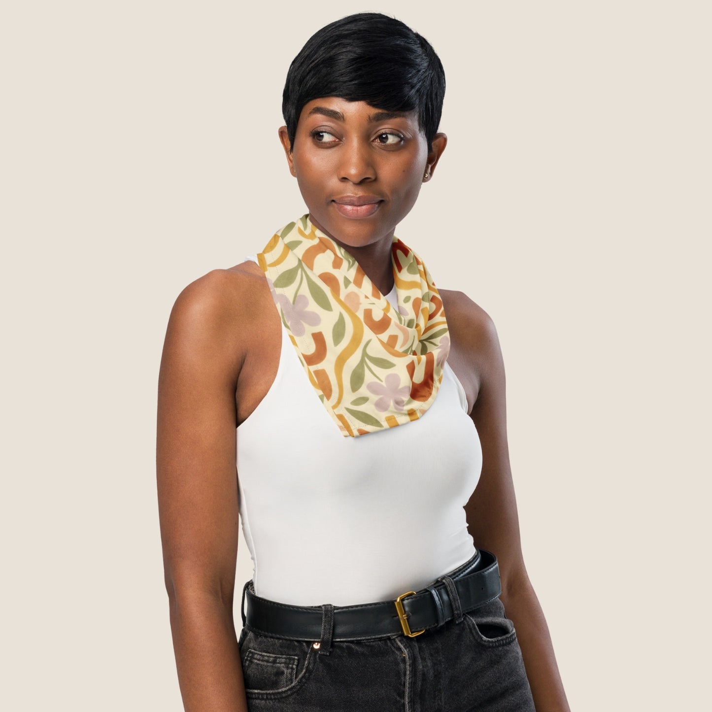 MEDITERRANEAN recycled bandana by Miss Piggy – conscious fashion accessory for summer