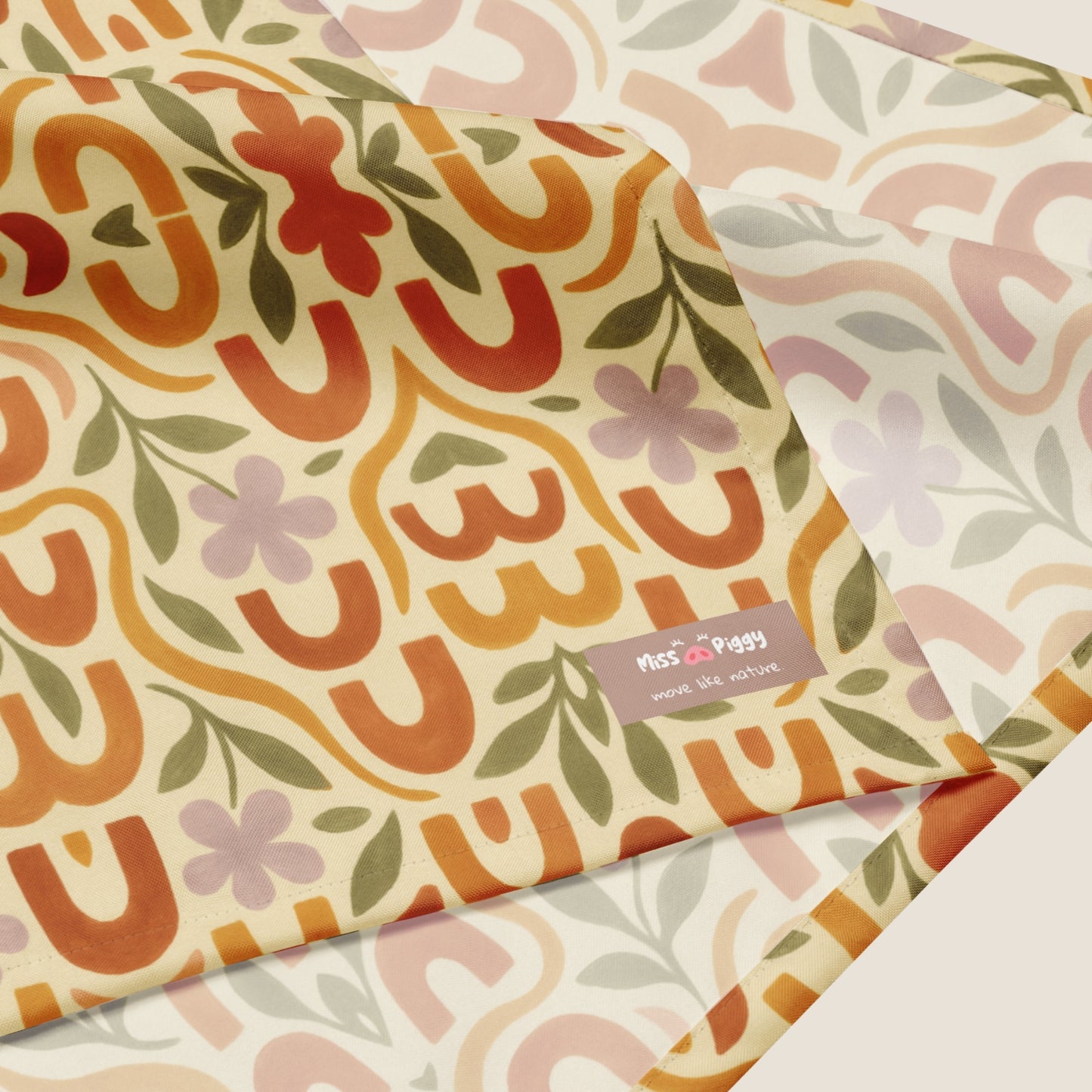 MEDITERRANEAN recycled bandana by Miss Piggy – conscious fashion accessory for summer