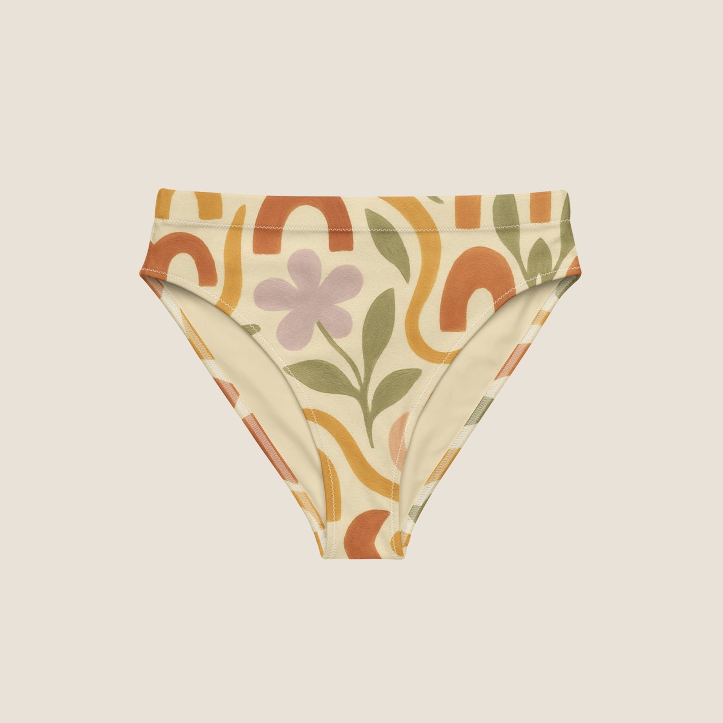 MEDITERRANEAN high-waisted bikini bottom by Miss Piggy – recycled and soulful swimwear