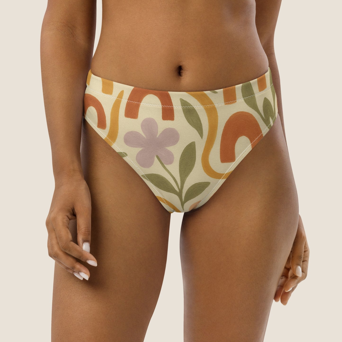 MEDITERRANEAN high-waisted bikini bottom by Miss Piggy – recycled and soulful swimwear