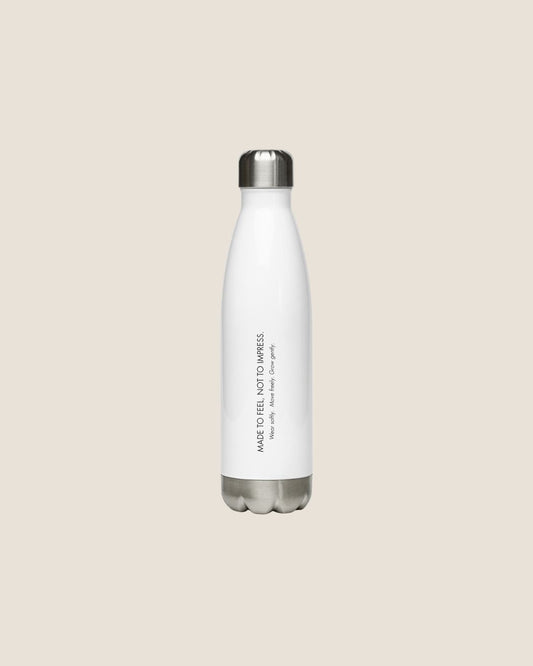 MISS PIGGY Soulwear Still bottle in glossy white stainless steel by Miss Piggy – Soulwear.