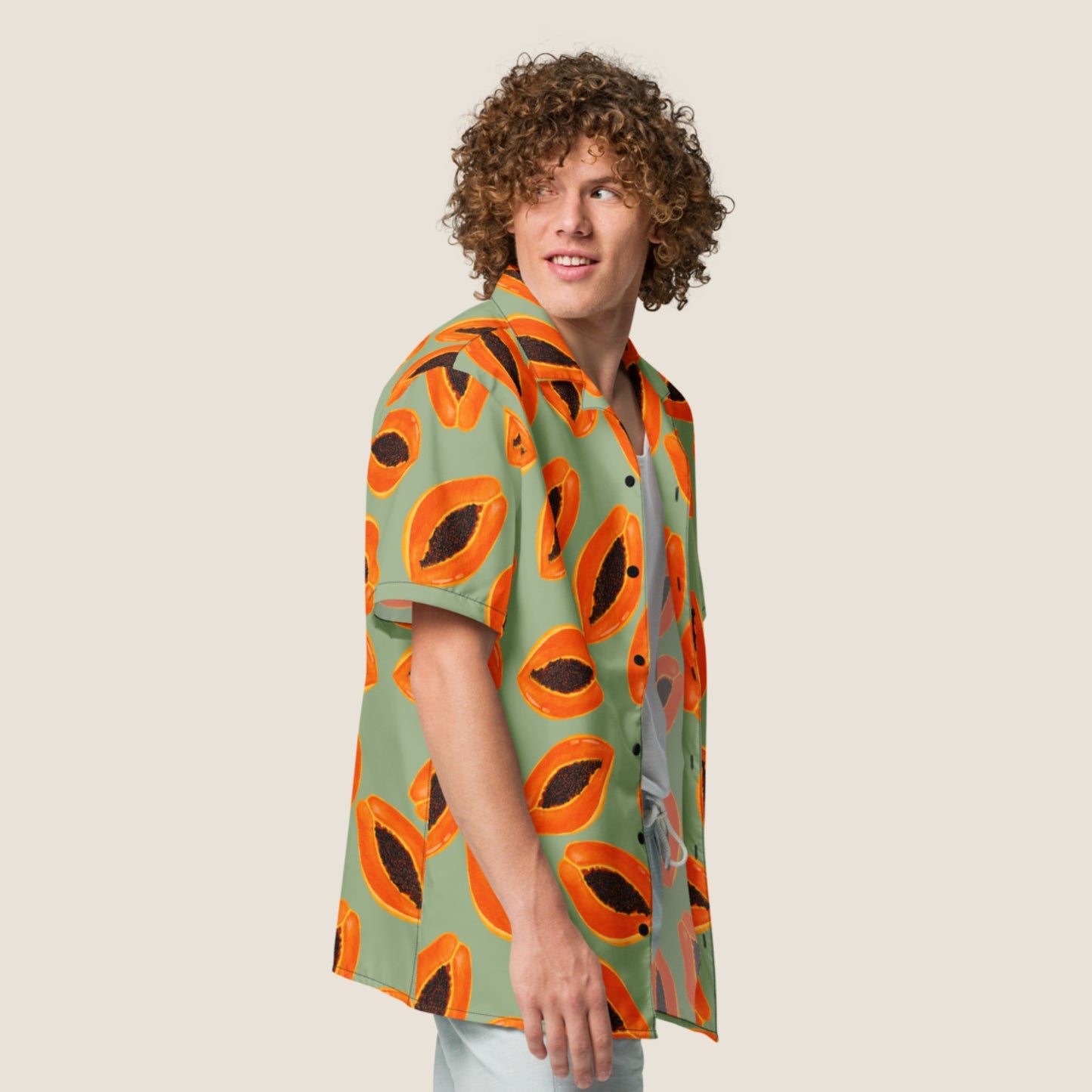 Papaya recycled featherlight shirt from Miss Piggy Soulwear.