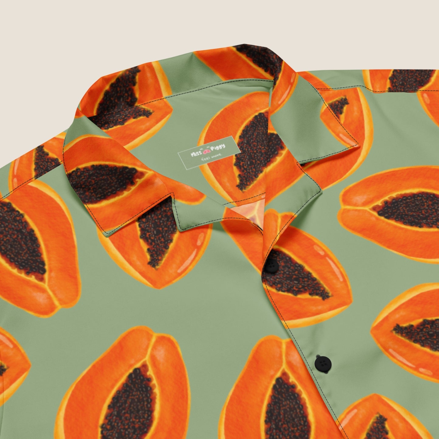 Papaya recycled featherlight shirt from Miss Piggy Soulwear.
