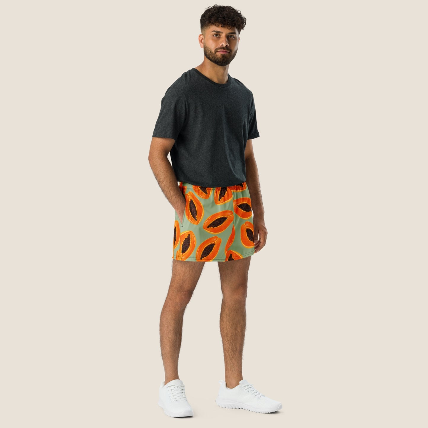Papaya recycled summer shorts from Miss Piggy Soulwear.