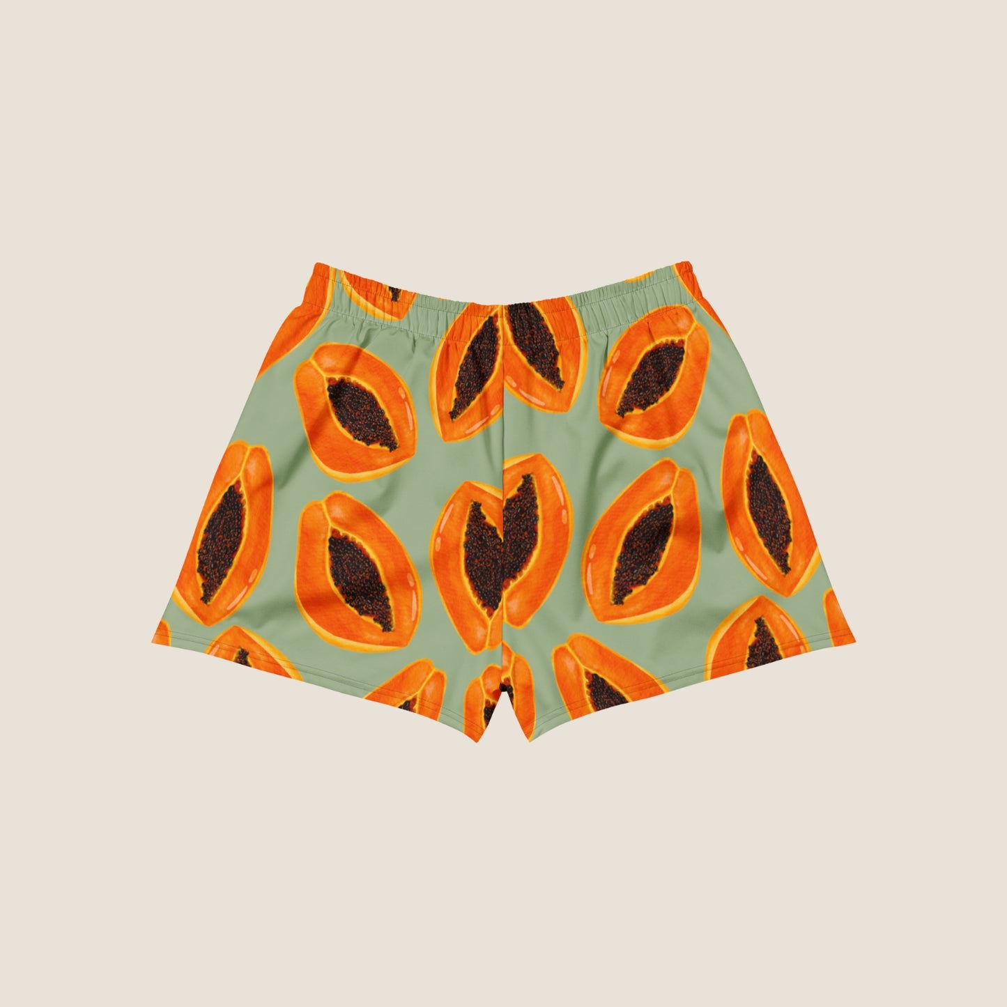 Papaya recycled summer shorts from Miss Piggy Soulwear.