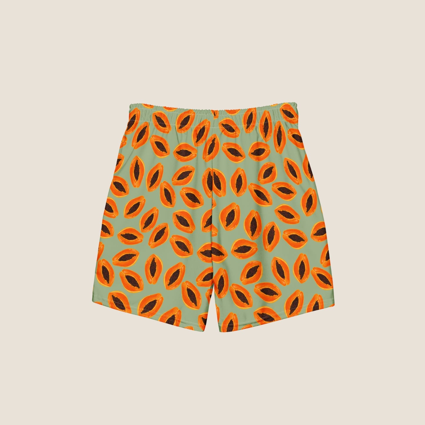 Papaya recycled swim shorts from Miss Piggy Soulwear.