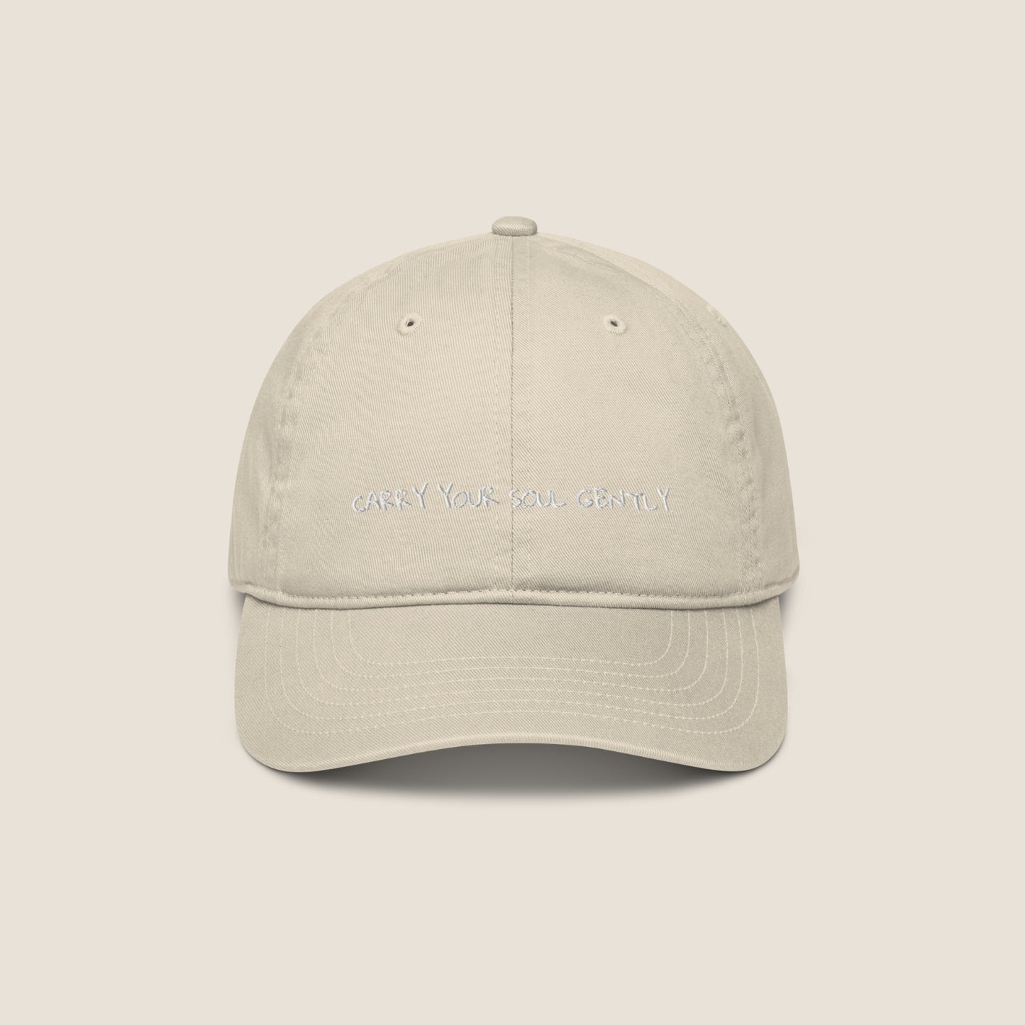 SOUL organic cap by Miss Piggy – sustainable soulwear accessory in natural tone