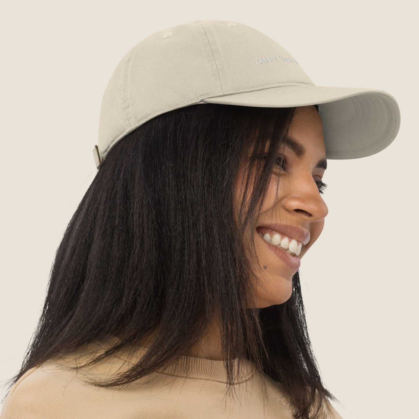 SOUL organic cap by Miss Piggy – sustainable soulwear accessory in natural tone