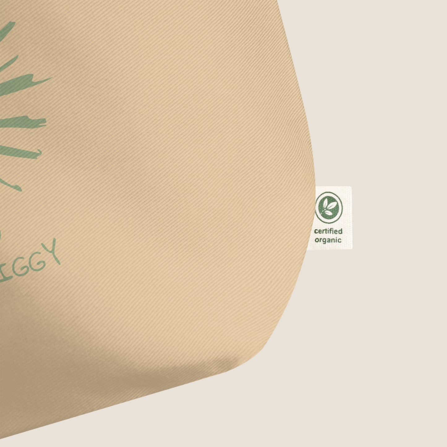 SUN large organic tote bag by Miss Piggy – eco-conscious summer carryall