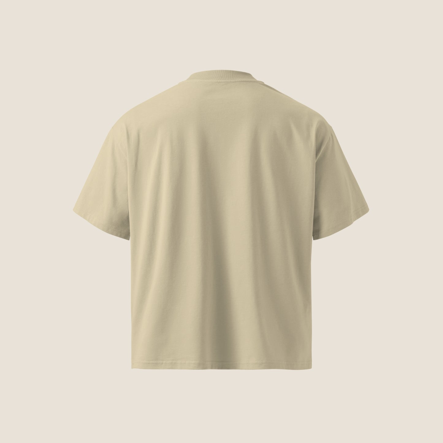 SUN oversized organic t-shirt by Miss Piggy – Soulwear tee in stone color