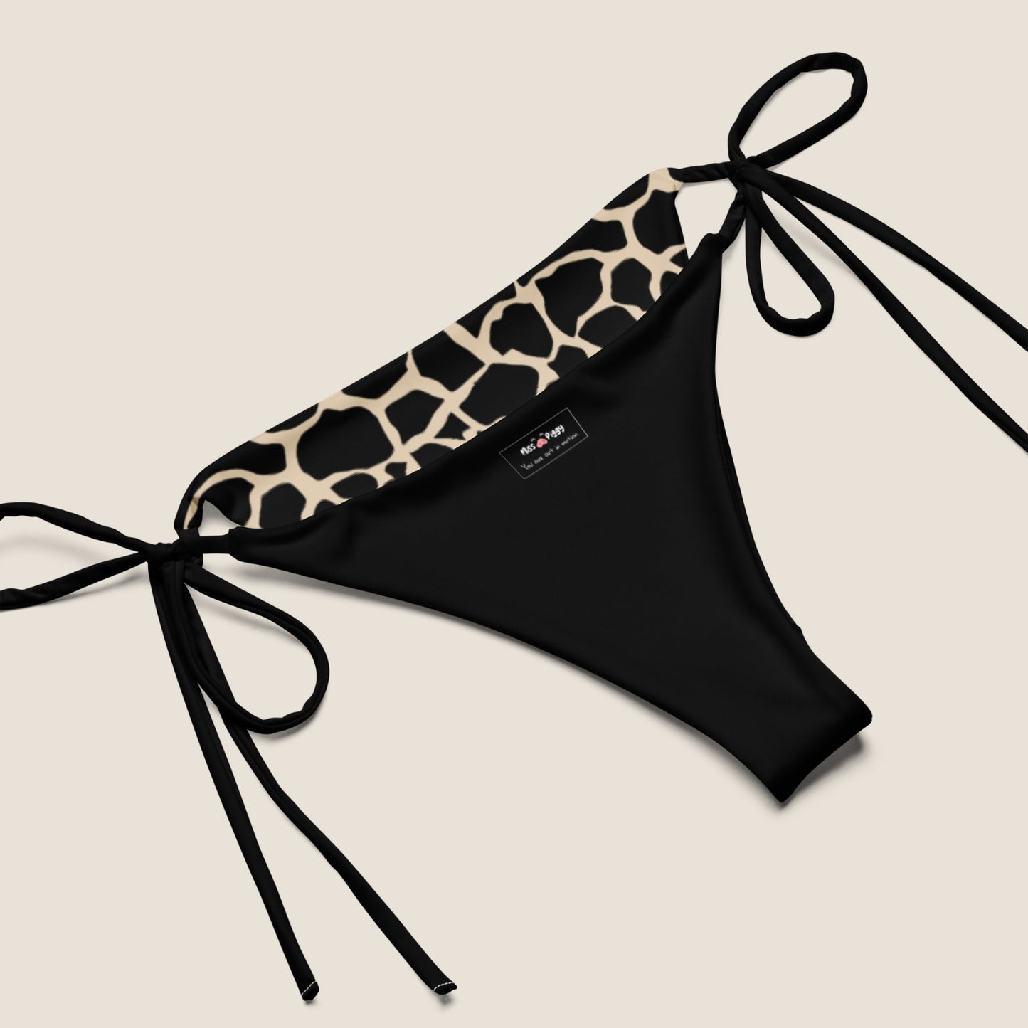 UNSEEN string bikini bottom by Miss Piggy – recycled and soulful swimwear
