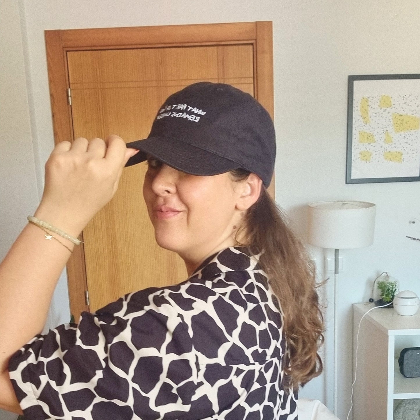UNSEEN organic cap by Miss Piggy – sustainable soulwear accessory in black