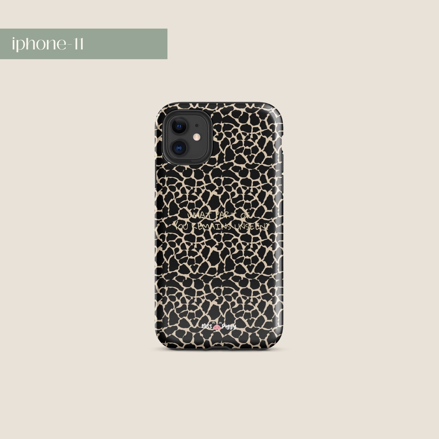 UNSEEN phone case by Miss Piggy – cover for iPhone from Soulwear capsule
