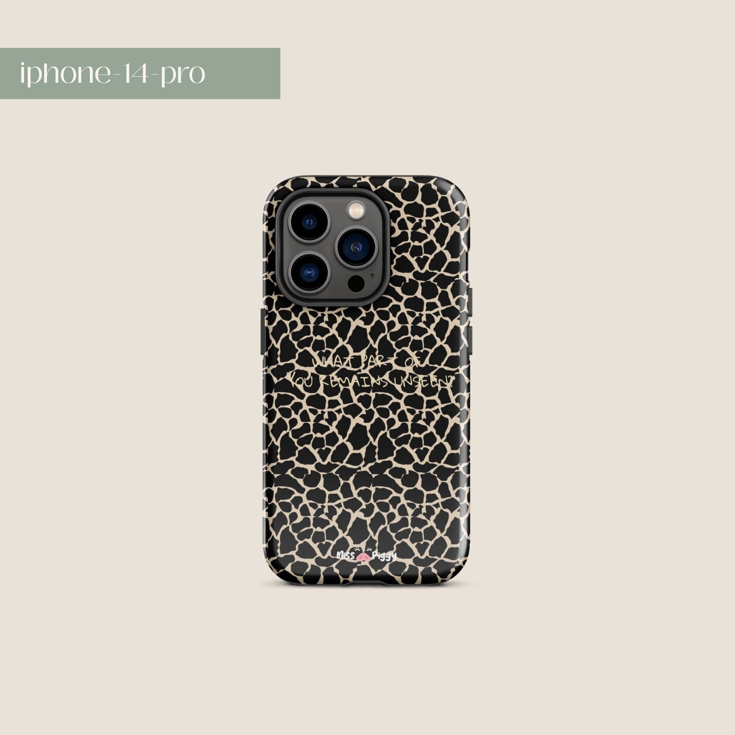 UNSEEN phone case by Miss Piggy – cover for iPhone from Soulwear capsule