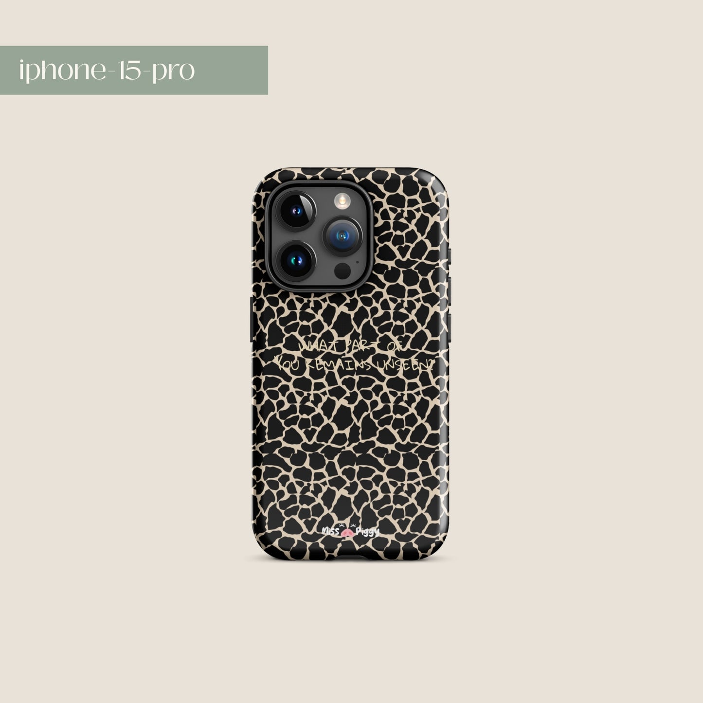 UNSEEN phone case by Miss Piggy – cover for iPhone from Soulwear capsule