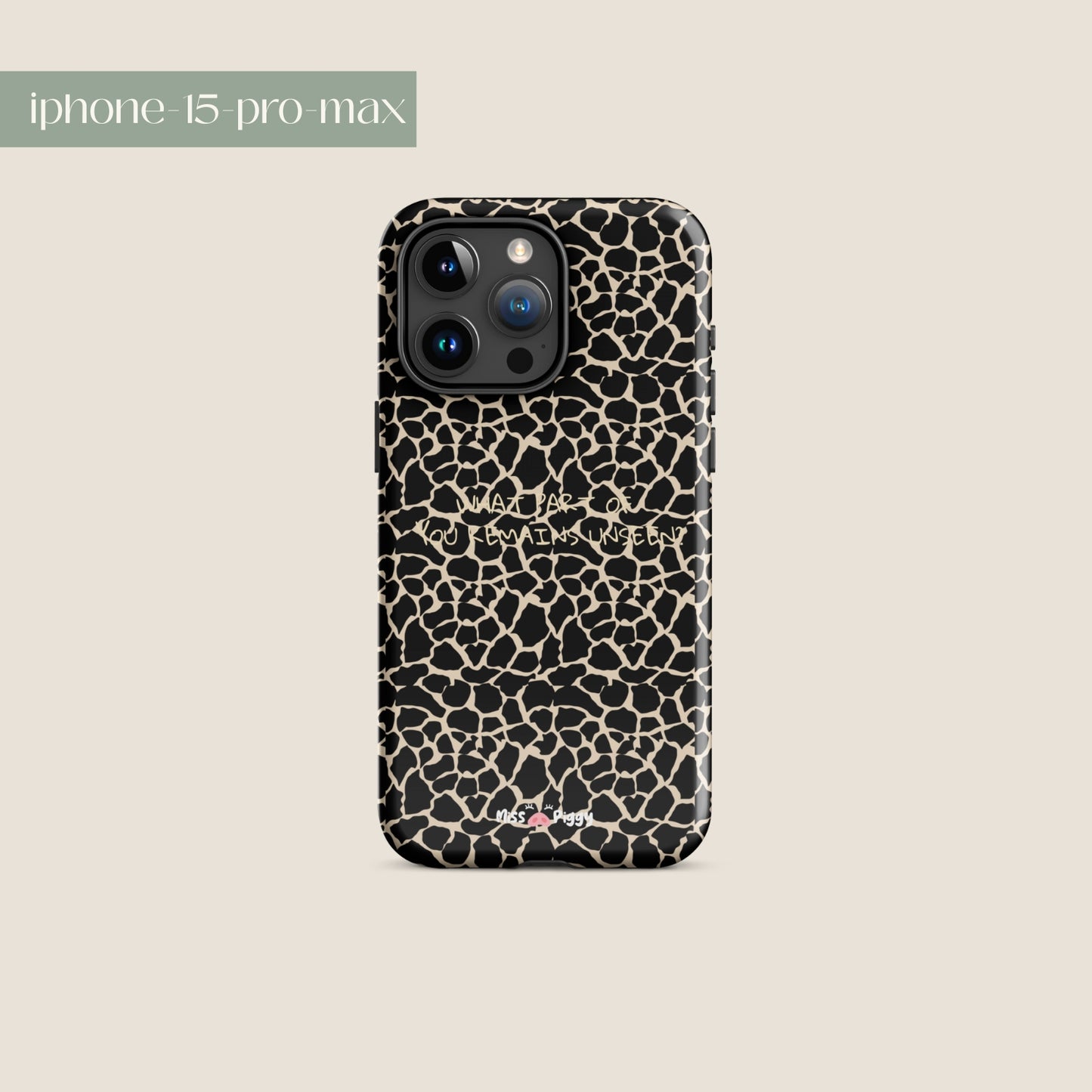 UNSEEN phone case by Miss Piggy – cover for iPhone from Soulwear capsule