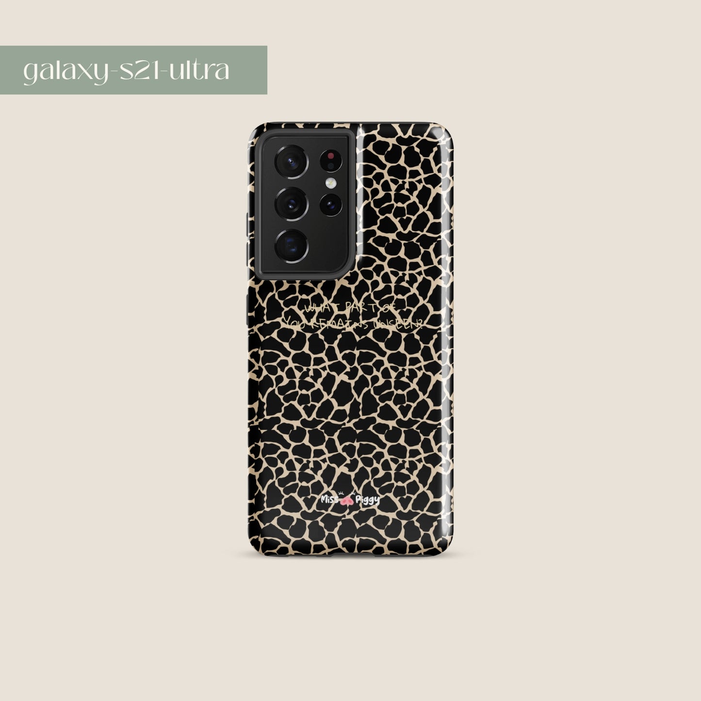 UNSEEN phone case by Miss Piggy – design for Samsung, part of Soulwear capsule