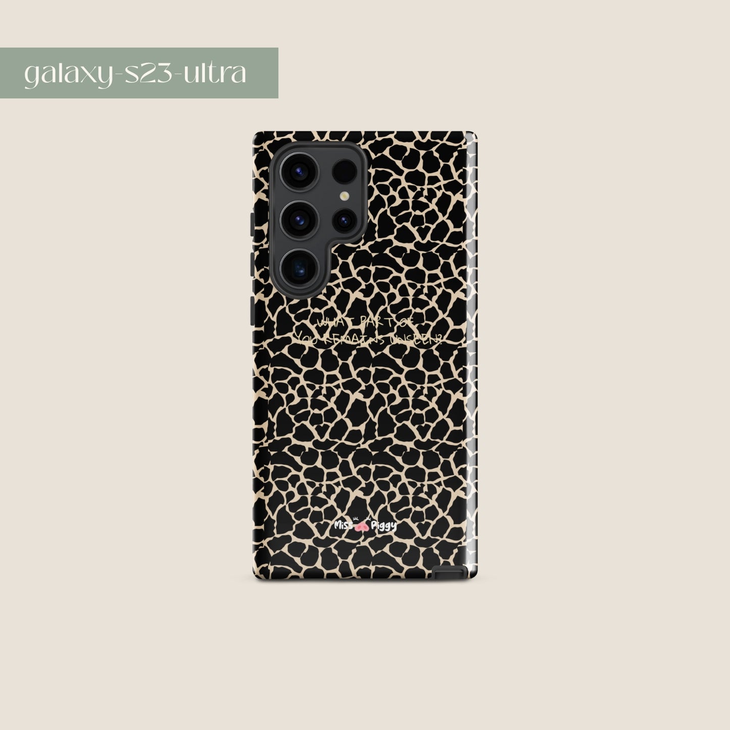 UNSEEN phone case by Miss Piggy – design for Samsung, part of Soulwear capsule