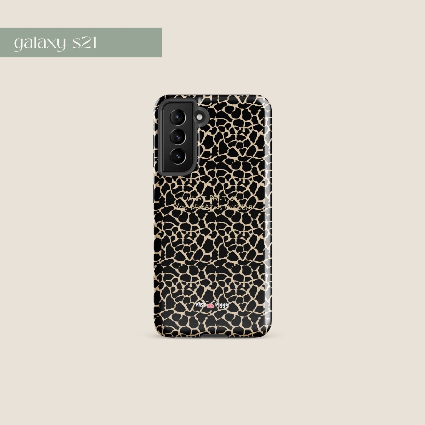 UNSEEN phone case by Miss Piggy – design for Samsung, part of Soulwear capsule