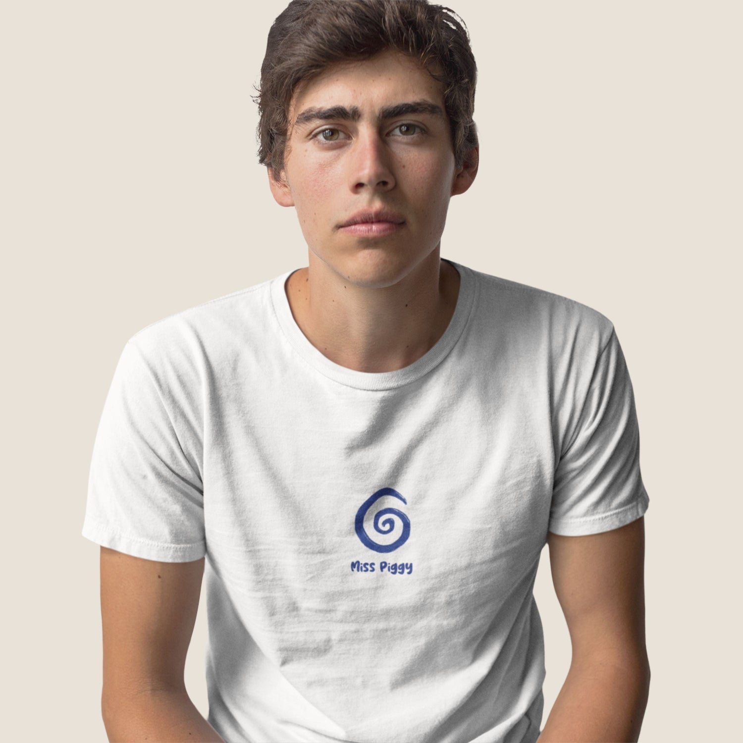 WHITE SWIRL Organic T-shirt