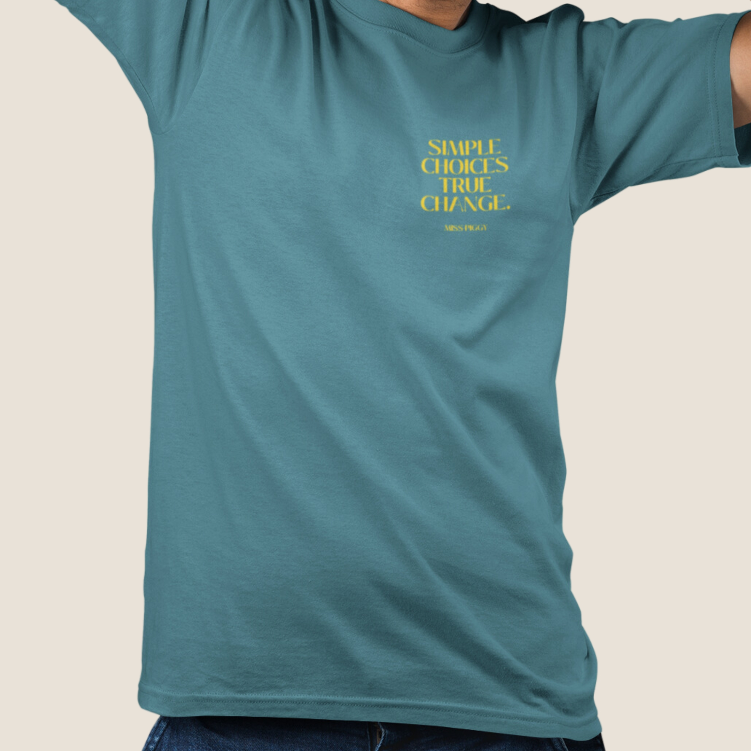 BLUE SIMPLE CHOICES Organic T-shirt