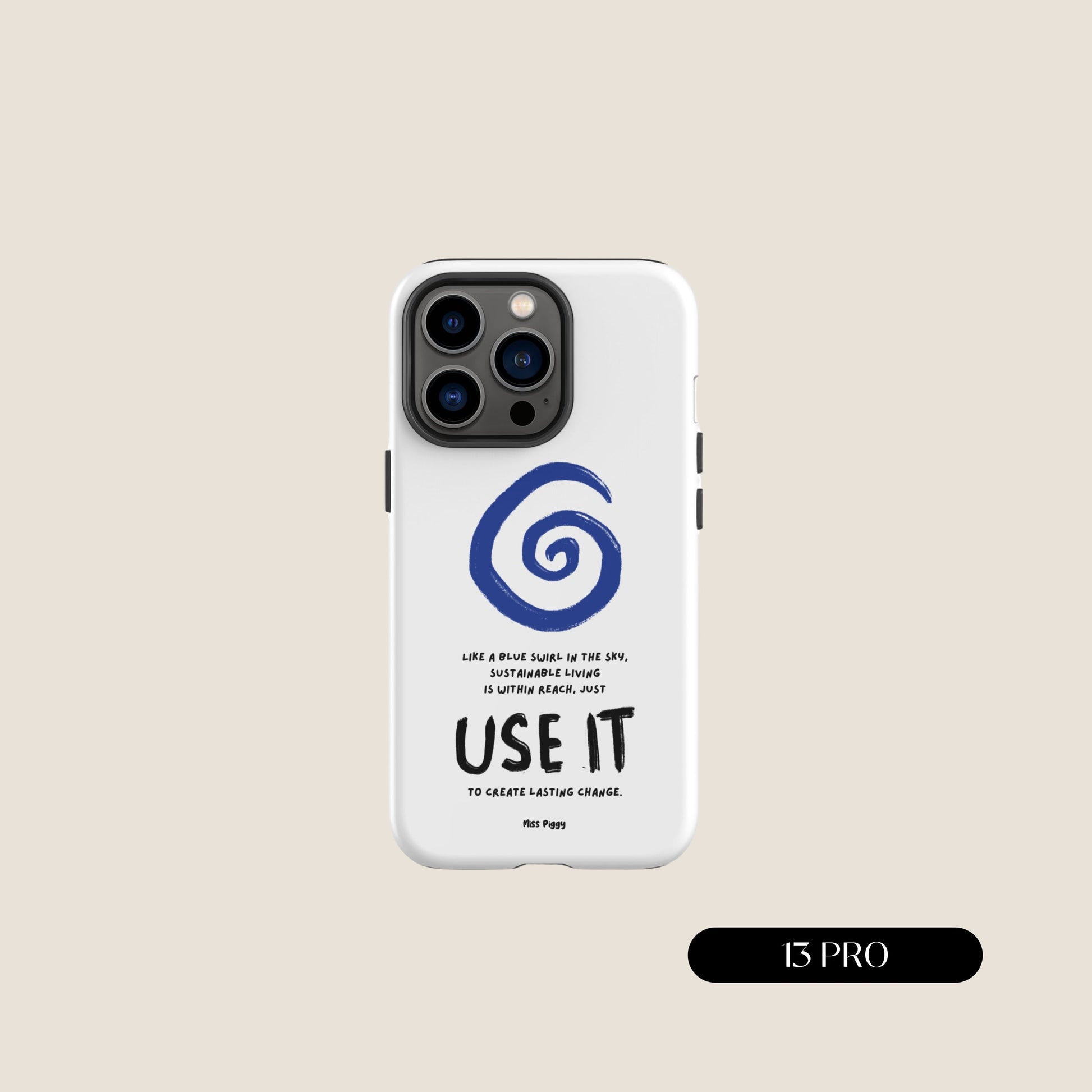 WHITE SWIRL iPhone® Tough Case