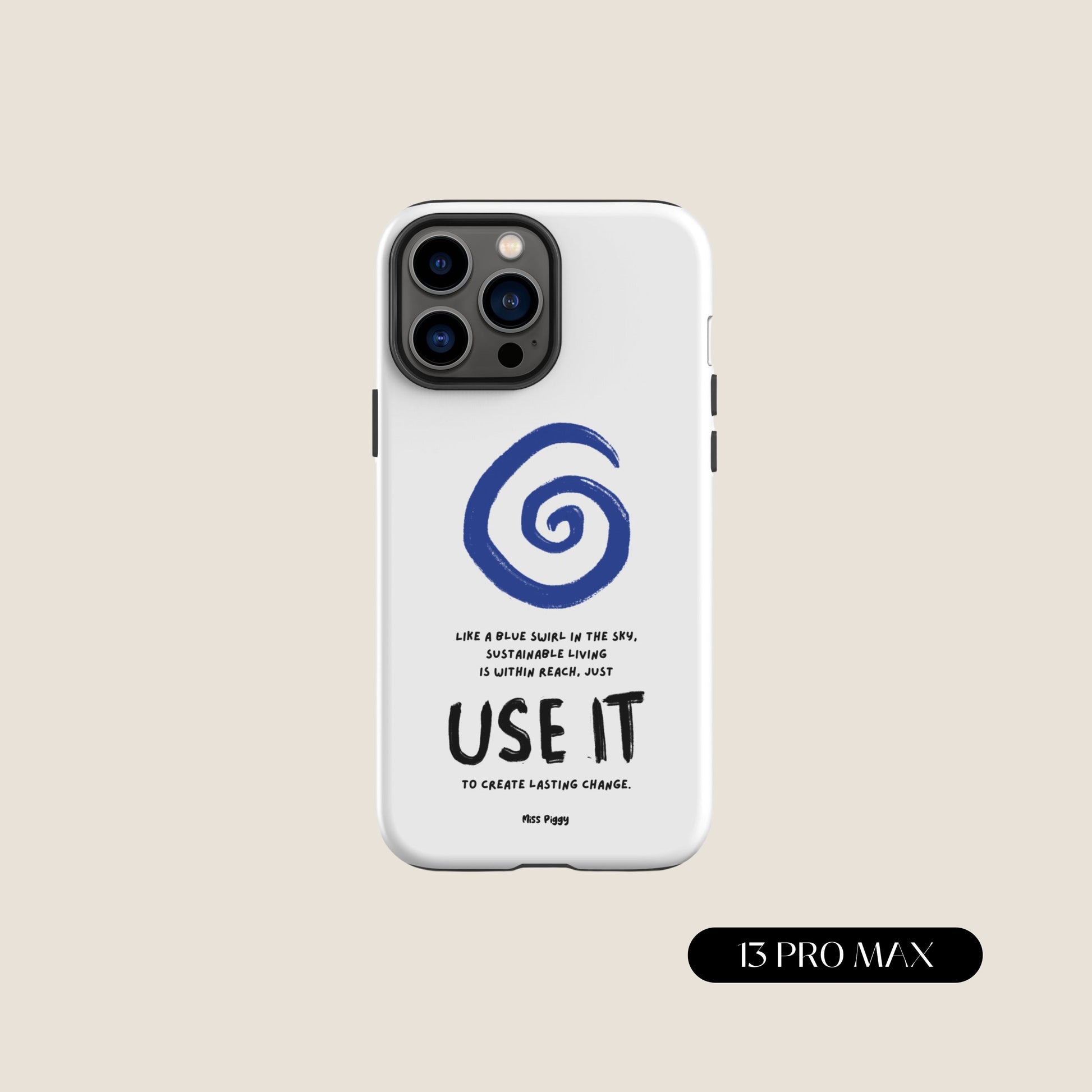 WHITE SWIRL iPhone® Tough Case